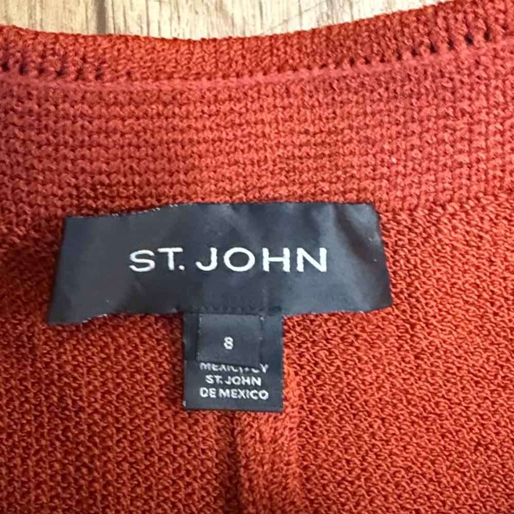 St. John Knit Pull up Pants. Size 8 Like New Color is Paprika. Super Cute - Picture 5 of 5